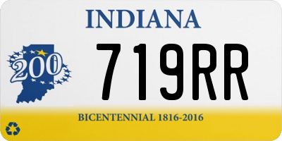 IN license plate 719RR
