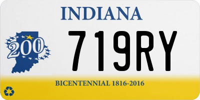 IN license plate 719RY