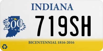 IN license plate 719SH