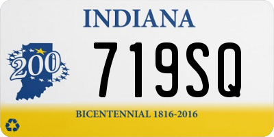 IN license plate 719SQ