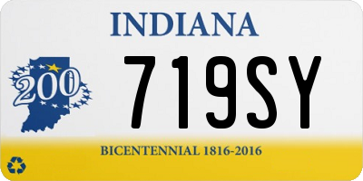 IN license plate 719SY