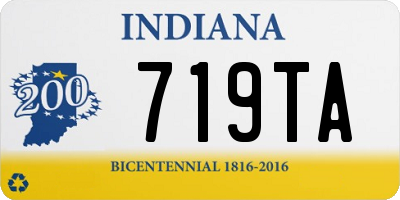 IN license plate 719TA