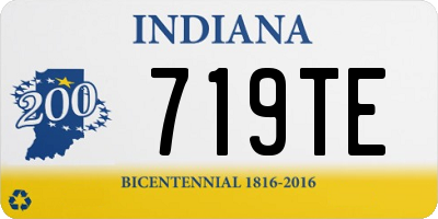 IN license plate 719TE