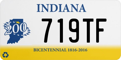 IN license plate 719TF