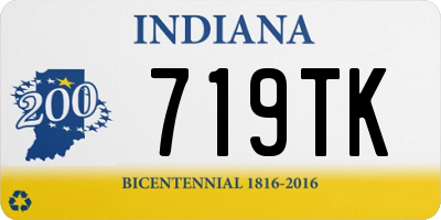 IN license plate 719TK
