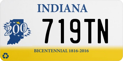 IN license plate 719TN