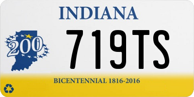 IN license plate 719TS