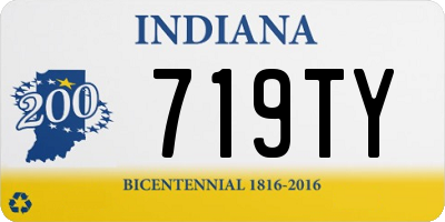 IN license plate 719TY