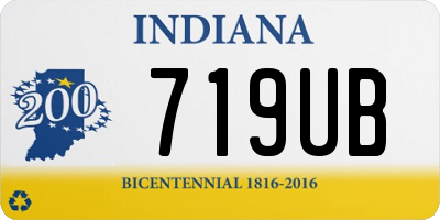 IN license plate 719UB