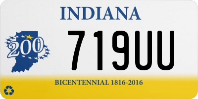 IN license plate 719UU