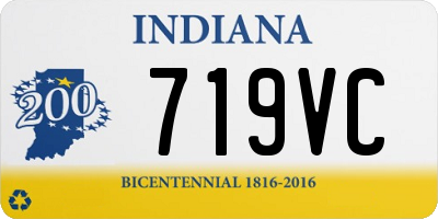 IN license plate 719VC