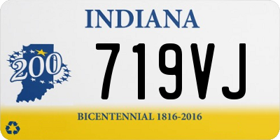 IN license plate 719VJ