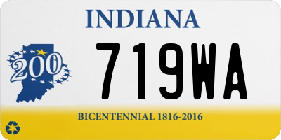 IN license plate 719WA