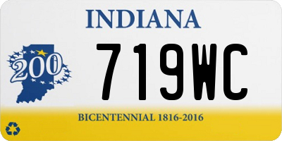IN license plate 719WC