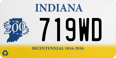 IN license plate 719WD