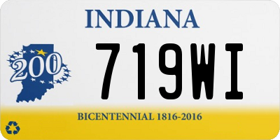IN license plate 719WI