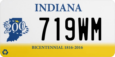 IN license plate 719WM
