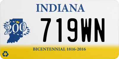 IN license plate 719WN