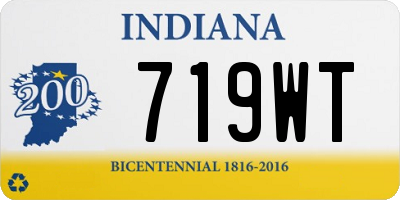 IN license plate 719WT