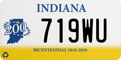 IN license plate 719WU