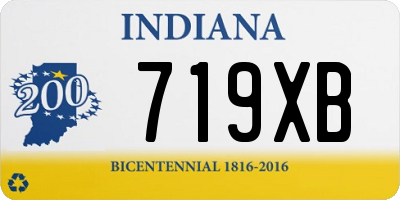 IN license plate 719XB