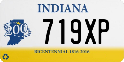 IN license plate 719XP