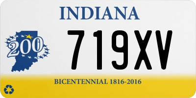 IN license plate 719XV