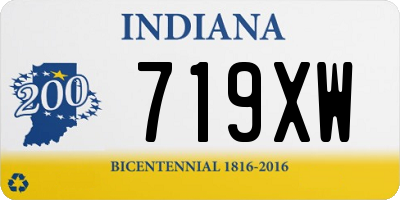 IN license plate 719XW