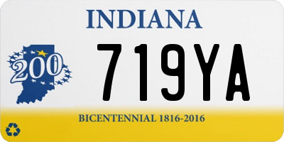 IN license plate 719YA