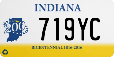 IN license plate 719YC