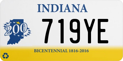 IN license plate 719YE