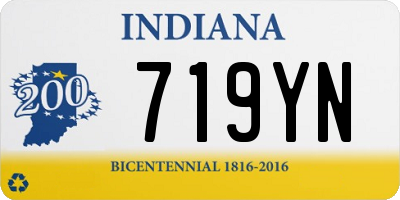 IN license plate 719YN