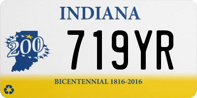 IN license plate 719YR