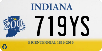 IN license plate 719YS