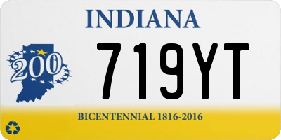 IN license plate 719YT