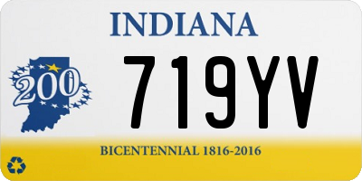 IN license plate 719YV