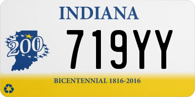 IN license plate 719YY