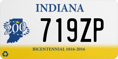 IN license plate 719ZP