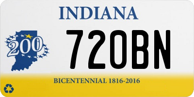 IN license plate 720BN