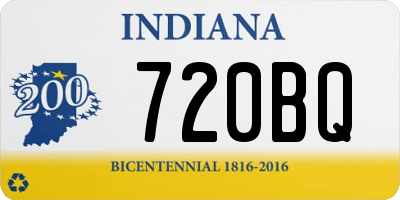 IN license plate 720BQ