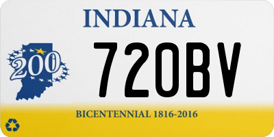 IN license plate 720BV