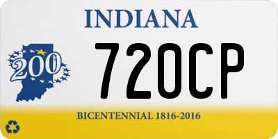 IN license plate 720CP