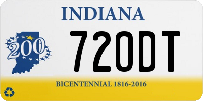 IN license plate 720DT