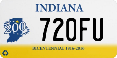 IN license plate 720FU