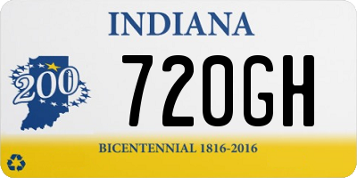 IN license plate 720GH