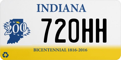 IN license plate 720HH
