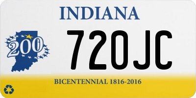 IN license plate 720JC