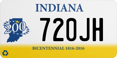 IN license plate 720JH