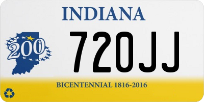 IN license plate 720JJ