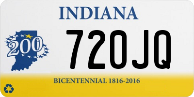 IN license plate 720JQ